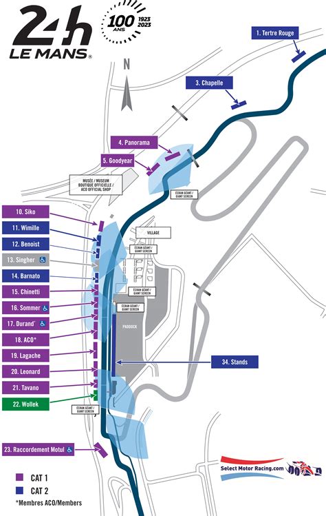 le mans circuit map 2024.